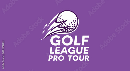 Golfing League Pro Tour Emblem: Dynamic Design for Championship Athletics Events