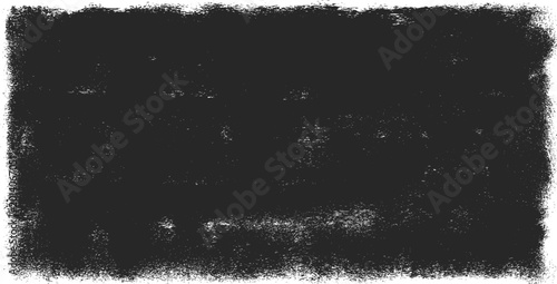 Grunge dark background with distress frame border and noise overlay