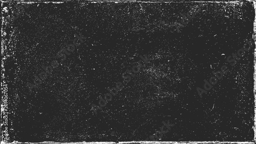 Fotografía Grunge dark background with noise grain distress frame border overlay