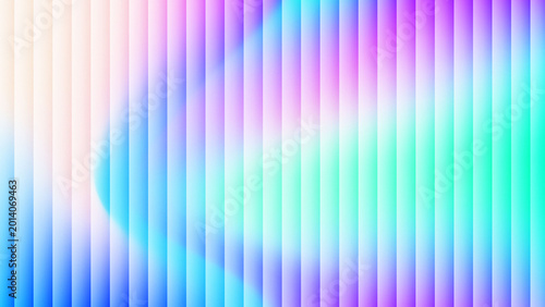 Foto An abstract background features a soft pastel gradient with vertical ribbed texture and blurred organic shapes