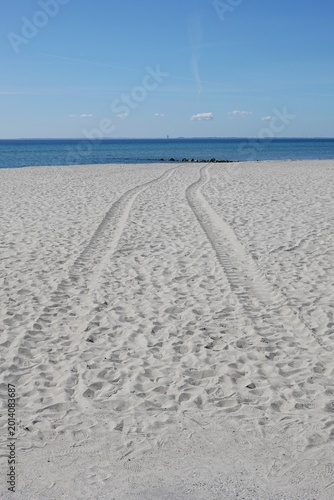 Spur in das Meer bei Grömitz