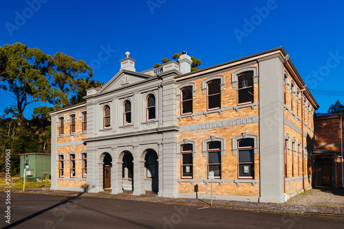 Fotografie Strahan City Centre in Tasmania Australia