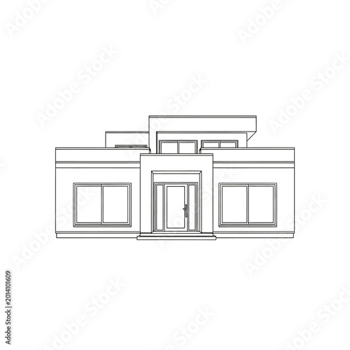 Fotografía Modern House Architectural Drawing Design.