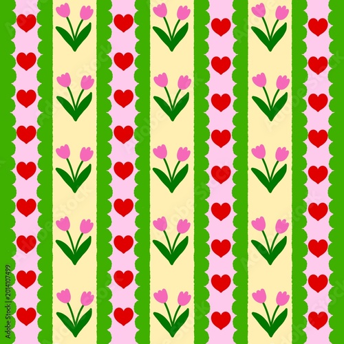 seamless pattern with flowers