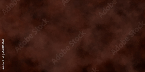 Foto Eerie black background with billowing brown smoke on black background