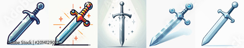 Photos vector of knight sword