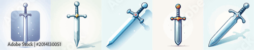 Fotografie vector of knight sword