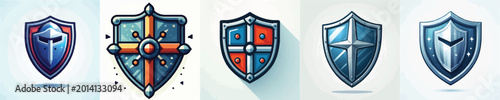 Slika na platnu vector of knight shield