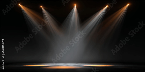 Tableau sur toile A dramatic presentation, with a captivating display of stage lighting