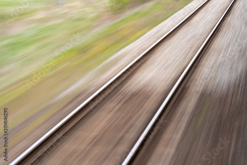 Fotografija train tracks in motion blur