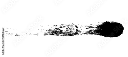 Fotografie black ink splashes