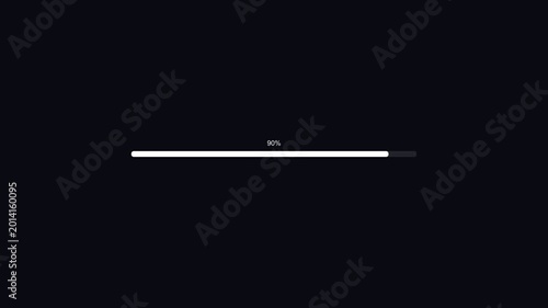 Progress Bar Animation Showing Load Completion