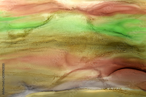 
Abstract background with green stains