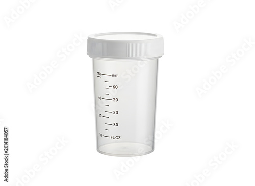 Produktfoto eines leeren Urinbechers 