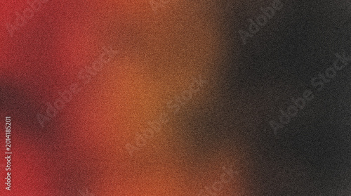 Fotografie Vibrant red orange and black gradient textured abstract background image