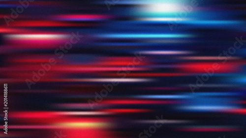Abstract blurred light streaks in red and blue dynamic motion background
