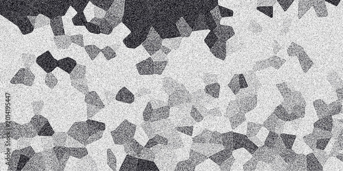 Valokuva Geometric mosaic abstract background with varying shades of grey and black creat