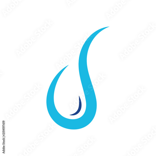 Water drop, blue icon, vector droplet, liquid symbol vector, icon, eps,