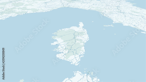 Obraz na płótnie Modern minimalist vector map of Corsica island, France