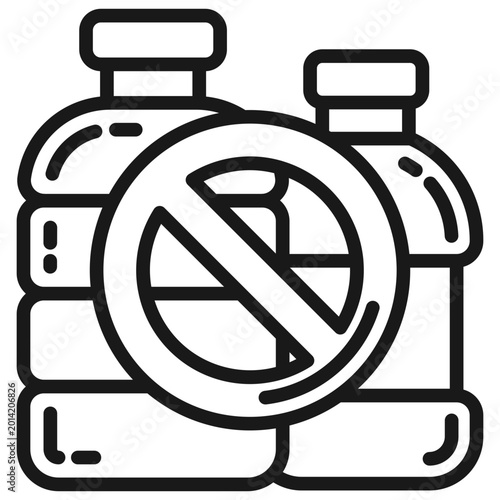 Fotografía Plastic Free Icon