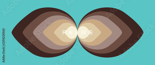 Relaxing Summer Palm Days Retro Background