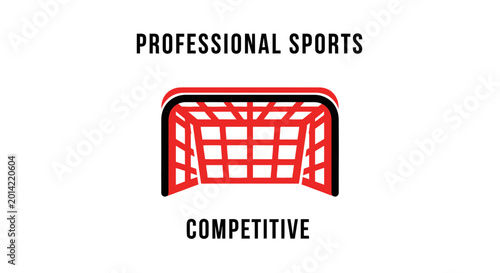 Professional Sports Competition: Abstract Representation of a Goal and Competitive Spirit