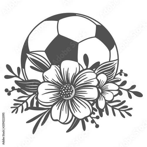 Soccer Svg, Floral Soccer Svg, Soccer mom svg, Soccer cut file, Flowers Soccer, For her, Daisy Svg, Soccer shirt, Football svg file