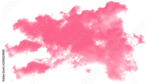 Bild auf Leinwand vibrant pink cloud mist texture isolated on transparent background png with drea