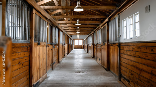 stable aisle perspective leading lines symmetry professional photography