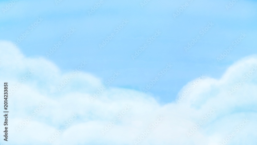 Obraz premium pale blue cloud layer background