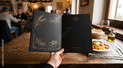 Elegant Restaurant Menu Mockup