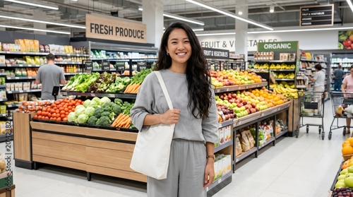Woman Tote Bag Mockup