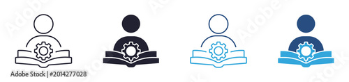 Bild auf Leinwand Skill icon set