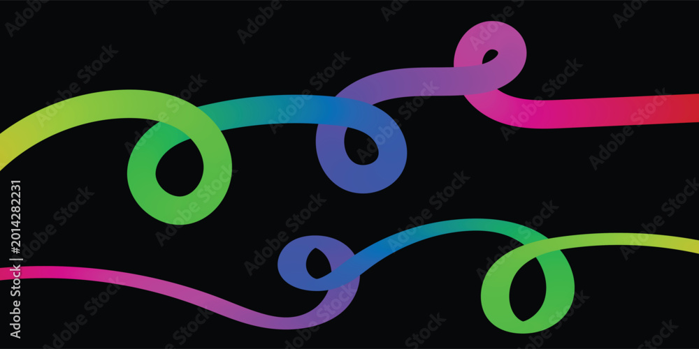 Fototapeta premium Colorful Curved Neon Lines Background JPG. Abstract Gradient Wave Pattern, Modern Digital Wallpaper