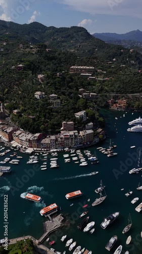 Aerial view of Portofino, Italy