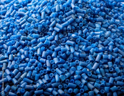 Obraz na płótnie versatile blue polymer pellets ideal for the plastic and polymer industry