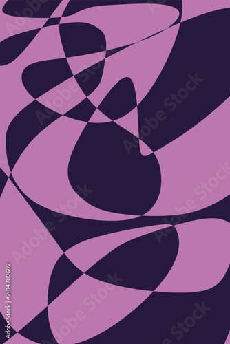 Purple Abstract Geometric Flow Background Modern Retro Graphic Design