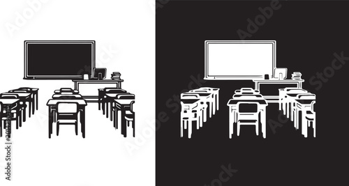 Tableau sur toile Training icon  . Vector illustration.,classroom