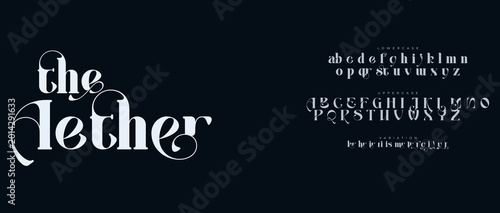 Photos Elegant script font text for the ether