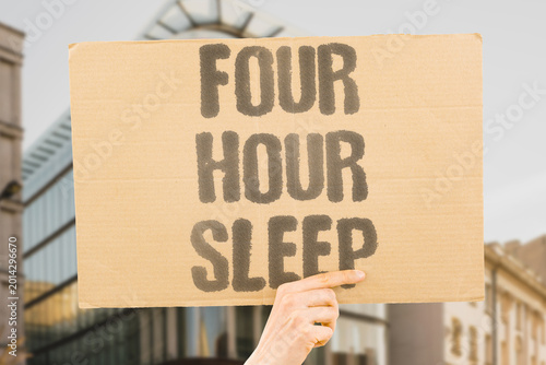 Fotografi "Four Hour Sleep" Minimal sleep is openly bragged about as a marker of productivity