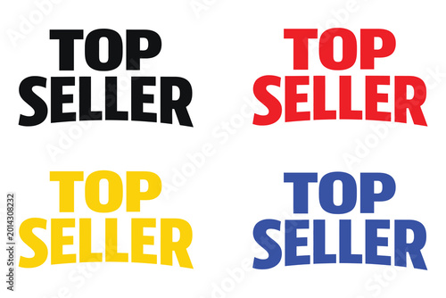 Top Seller Brand Promotion Badge Vector Design