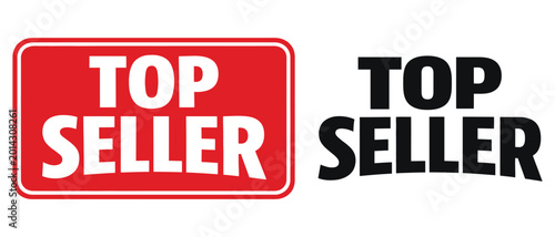 E-commerce Top Seller Label Vector