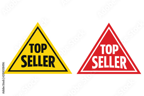Top Seller Marketing Badge Vector