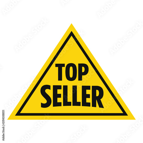 Top Seller Triangle Badge Vector Design