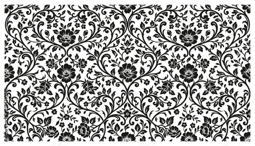 Konstfotografi Seamless floral pattern