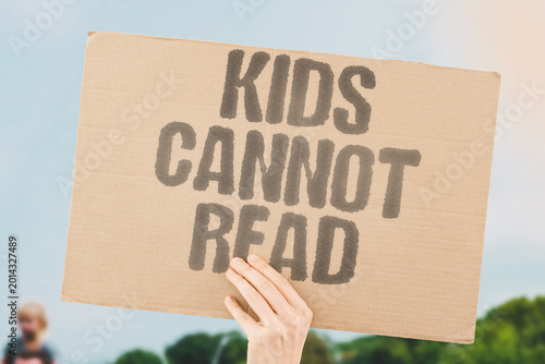 Принти на полотні "Kids Cannot Read" Functional illiteracy among children is rising despite widespread school access