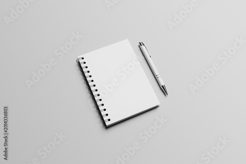 Blank Notebook With Pen
