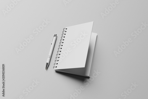 Blank Notebook With Pen