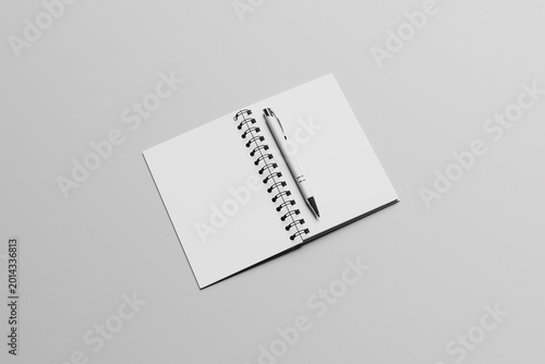 Blank Notebook With Pen