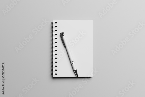 Blank Notebook With Pen